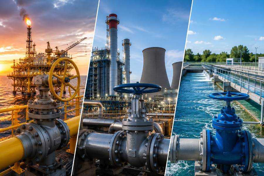 Top Industrial Valve Applications in Oil & Gas, Power, and Water Industries